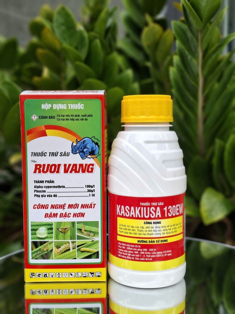 Siêu sạch sâu 450ml, Kasakiusa 130ew: đặc trị bọ trĩ, ruồi đục trái, sâu cuốn lá, rầy xanh, bọ trĩ, muỗi hành, ruồi vàng, rệp sáp