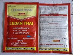 (Gói 100g) Thuốc trừ sâu LEDAN 95SP, Cartap Hydrochloride 95% - Hiệu LEDAN THÁI (bột màu xanh, siêu mịn): đặc trị sâu đục thân, rầy xanh sầu riêng, sâu đục thân, ruồi, bọ trĩ, bọ cánh cứng