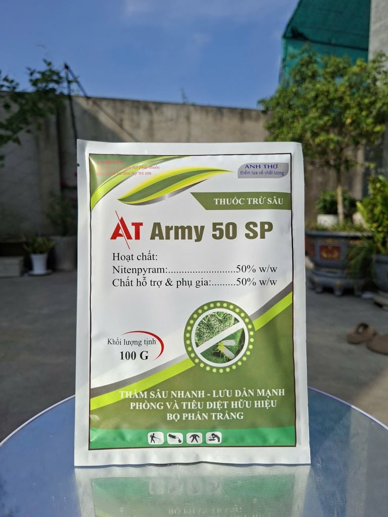 Bộ đôi diệt trừ Bọ Trĩ gây hại xoài [1 chai EXCEL BASA 50EC (450ml) + 2 gói AT ARMY 50SP (100g)]: không nóng bông, bám trái, bảo vệ lộc non, hoa và trái non