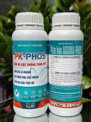 (Chai 1 Lít) Phân bón hỗn hợp PK AGAMA-PHOS [Hiệu PK PHOS]: bảo vệ cây trồng toàn diện, làm già lá nhanh, tạo mầm hoa cực mạnh, kích ra hoa trái vụ