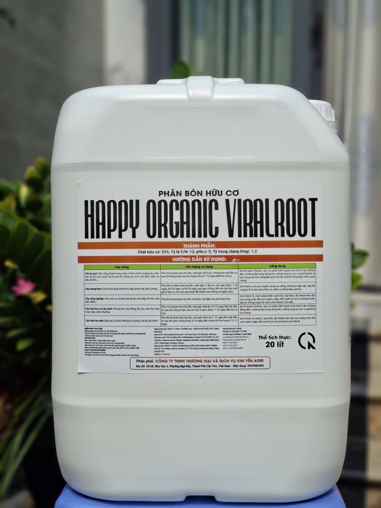 Bộ đôi Phân bón hữu cơ tưới gốc [1 can AMINO FULVIC + 4 gói TRIPOLLY]: cung cấp dinh hữu cơ - vi sinh - vi lượng giúp Đất Tốt - Rễ Khỏe - Cây Sung