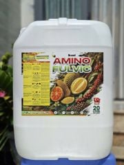 Bộ đôi Phân bón hữu cơ tưới gốc [1 can AMINO FULVIC + 4 gói TRIPOLLY]: cung cấp dinh hữu cơ - vi sinh - vi lượng giúp Đất Tốt - Rễ Khỏe - Cây Sung