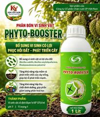 (Chai 1 Lít) Phân Bón Vi Sinh Vật PHYTO-BOOSTER: Kích thích tăng trưởng, rễ mạnh, cây lớn nhanh, tăng sức đề kháng cho cây, hạn chế sâu bệnh. Cải tạo đất, tăng độ phì nhiêu cho đất trồng