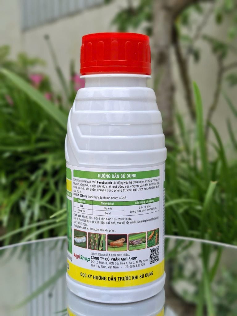 (Chai 450ml) Thuốc trừ sâu FORCIN 50EC Hiệu ĐASA GOLD: chết nhanh rầy, rầy lớn, rầy nhỏ, ung trứng. Chuyên dùng phòng trừ các loài chích hút, đặc biệt là rầy nâu, bọ trĩ