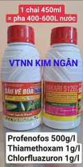 (Chai 450ml) Sâu Vẽ Bùa NAKA, Bakari 512EC: phòng trừ sâu vẽ bùa, sâu đục thân, nhện đỏ, rệp sáp, bọ xít muỗi, sạch ruồi.