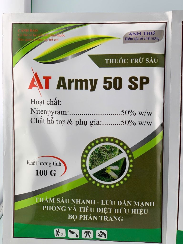Thuốc phòng trừ rệp sáp hiệu quả và an toàn trên đu đủ - AT ARMY 50SP trừ rệp sáp, rầy mềm, bọ trĩ gây hại đu đủ, không nóng, phun được cả cây con