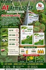 (Trừ côn trùng chích hút + Bệnh sương mai, thán thư đốm lá) Gói AT army 30g + Chai Amitop 450sc (nhập khẩu Ấn độ) trừ rầy xanh, bọ trĩ, rệp sáp, rầy phấn - sương mai, đốm lá, thán thư trên rau màu
