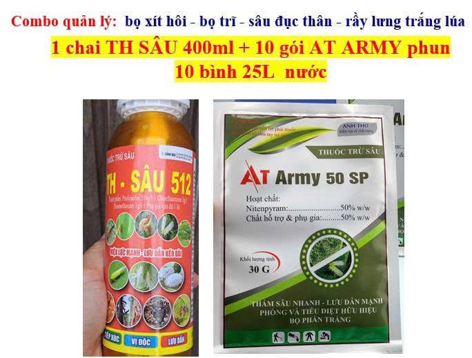 TH SÂu 512 (400ml) Phòng trừ, diệt sâu đục thân lúa, bọ trĩ, bọ xít hôi/ bọ hút chích bông lúa, rầy phấn trắng, muỗi hành hại lúa