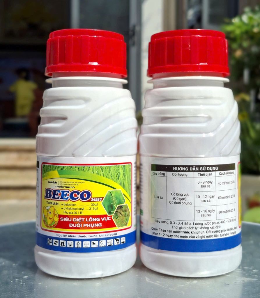 Thuốc trừ cỏ sót như trừ cỏ gạo, cỏ đuôi phụng, cỏ lồng vực và cỏ chác lác trên ruộng lúa