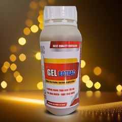 Gel Botract 500ml - công dụng như Bortrac hợp trí : hàm lượng bo cao 100.000 ppm: gia tăng thụ phấn, tạo noãn bào sớm, chống rụng trái non, ra hoa nhiều, đậu trái khỏe