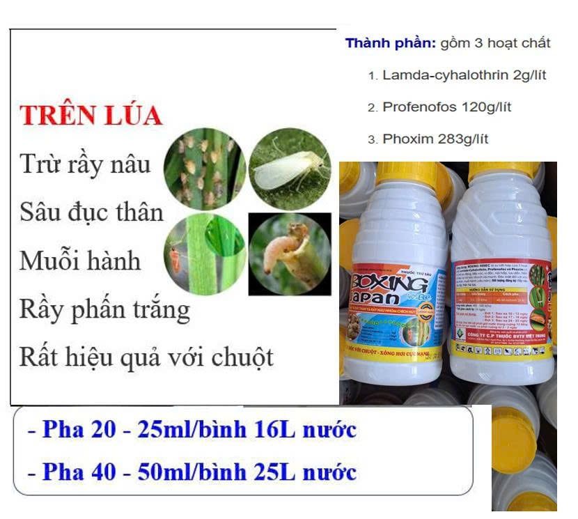 (Chuyên LÚA) Trừ sâu cuốn lá lúa, sâu đục thân, muỗi hành (sâu năn), nhện gié gây hại ruộng lúa