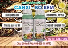 (500ml) Phân bón lá canxi bo kẽm 500ml: ngăn ngừa rụng bông, ngăn ngừa rụng trái non, nâng cao tỷ lệ thụ phấn