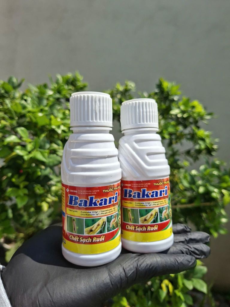 (100ml) BAKARI 512EC: trừ sâu đục thân, bọ trĩ, sâu cuốn lá lúa, sâu vẽ bùa, nhện đỏ, bọ trĩ, rệp muội, rệp sáp, sùng hà