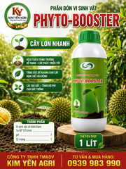 (Chai 1 Lít) Phân Bón Vi Sinh Vật PHYTO-BOOSTER: Kích thích tăng trưởng, rễ mạnh, cây lớn nhanh, tăng sức đề kháng cho cây, hạn chế sâu bệnh. Cải tạo đất, tăng độ phì nhiêu cho đất trồng