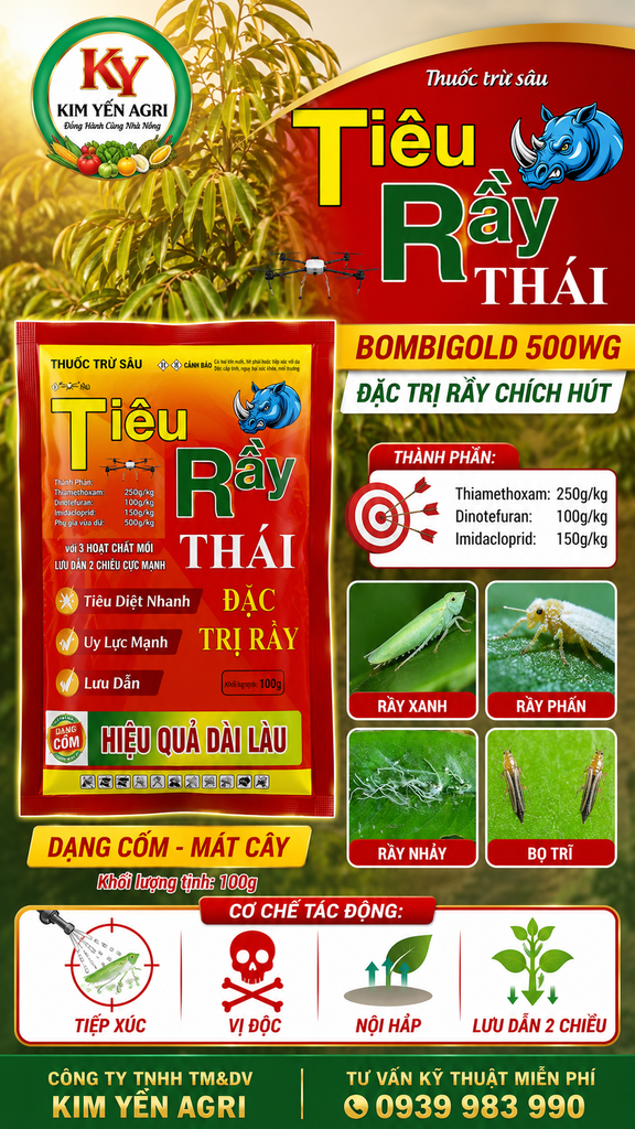 Các sản phẩm phòng trị Côn Trùng Chích Hút: Rầy Xanh, Rầy Phấn, Rầy Nhảy, Bọ Trĩ, Rầy Mềm, Rệp Sáp, Rầy Nâu