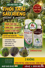 Combo thuốc phòng trừ bệnh thối trái sầu riêng, không nóng trái, thuốc không bám trái