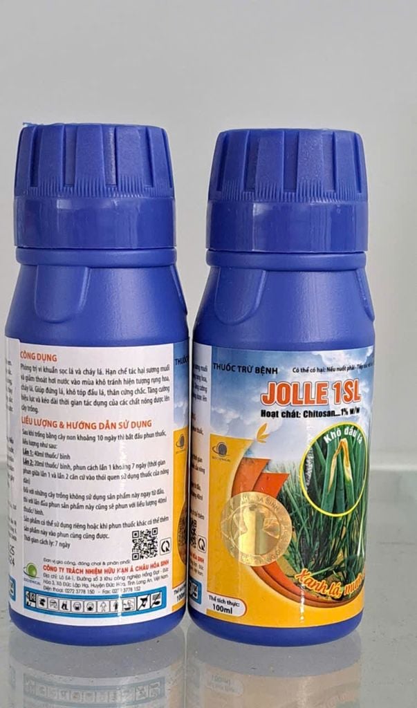 Jolle 1sl 100ml - Đặc trị bệnh vi khuẩn sọc lá và cháy lá, bệnh khô đầu lá hành