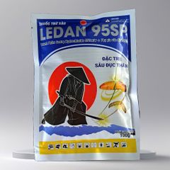 Gói Ledan 95SP 100gam, cartap nhật 100g, Cartap Hydrochloride 95%: đặc trị sâu đục thân, rầy xanh sầu riêng, sâu đục thân, ruồi, bọ trĩ, bọ cánh cứng