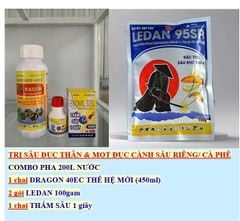 (Sâu đục thân, mọt đục cành) Thuốc trừ sâu đục thân và mọt đục cành gây hại cà phê, sầu riêng...