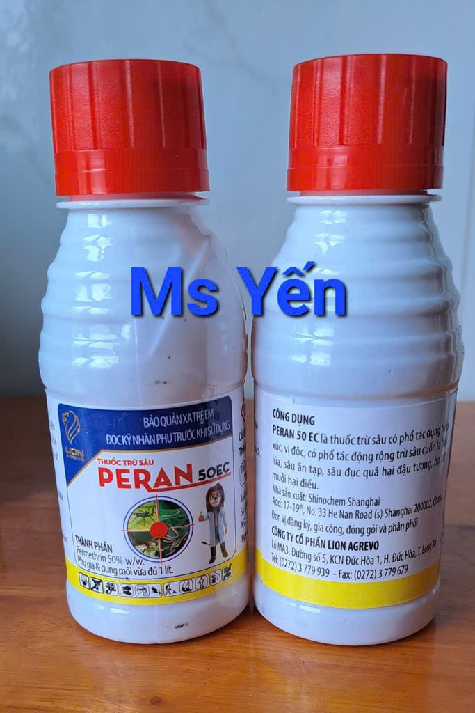 Thuốc trừ sâu Peran 50EC 100ml: trừ sâu cuốn lá hại lúa,sâu ăn tạp,sâu đục quả hại đậu tương,bọ xít muỗi hại điều.