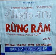 [Điều hòa sinh trưởng] Viên sủi GA3, Zhigip 4TB hiệu RỪNG RẬM- GIBBERELLIC ACID (GA3):4%W/W- hỗ trợ lớn trái-tạo hạt-to củ-bật mầm chồi