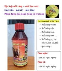 (Chuyên ruồi vàng) Thuốc trừ sâu KTEDO 85EC - Sư Tử Lửa: nước sữa, mát cây, trị ruồi vàng, ruồi đục quả, sâu đục trái, sâu lông, bọ trĩ, sâu ăn lá