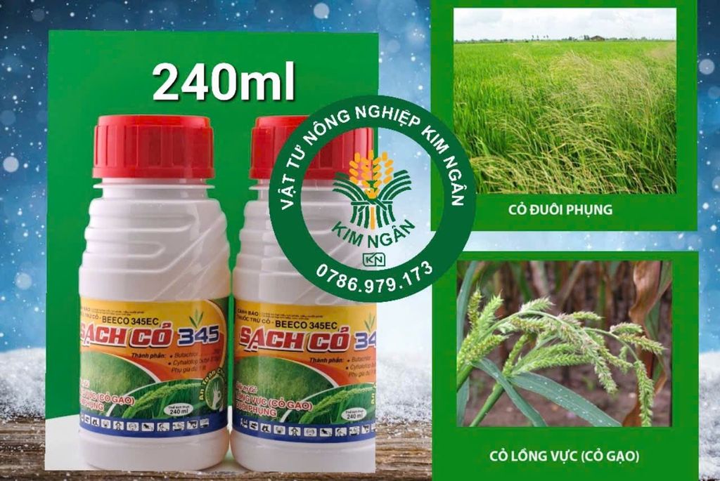 Thuốc trừ cỏ sót như trừ cỏ gạo, cỏ đuôi phụng, cỏ lồng vực và cỏ chác lác trên ruộng lúa