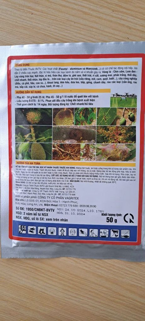 Thuốc trừ bệnh thối ngó cây sen, thối lá và thối rễ sen: Fugi max 25g và Sạch bệnh 1102 50g VÀ Poner 10gam