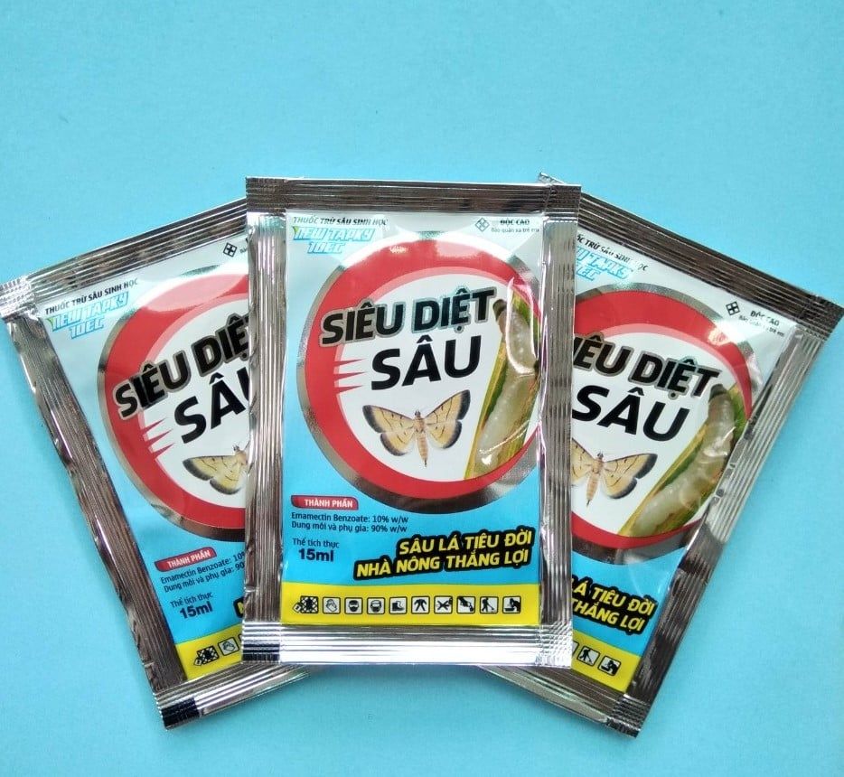 Thuốc trừ sâu sinh học NEW TAPKY 10EC, hiệu Siêu Diệt Sâu (15ml): trừ sâu cuốn lá lúa, muỗi hành, nhện gié, sâu ăn Đọt Rau Màu, Hoa Kiểng, sâu đục thân