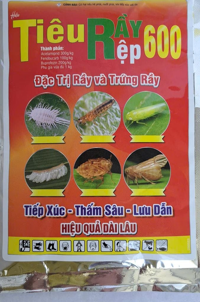(25gam) Chavez 600wp 25gam, diệt Rầy Cánh Trắng, Bọ Trĩ dưa hấu, Rầy Xanh, Rệp sáp, Rệp muội, rệp vảy, muỗi hành ( Acetamiprid, Buprofezin, Fenobucard)