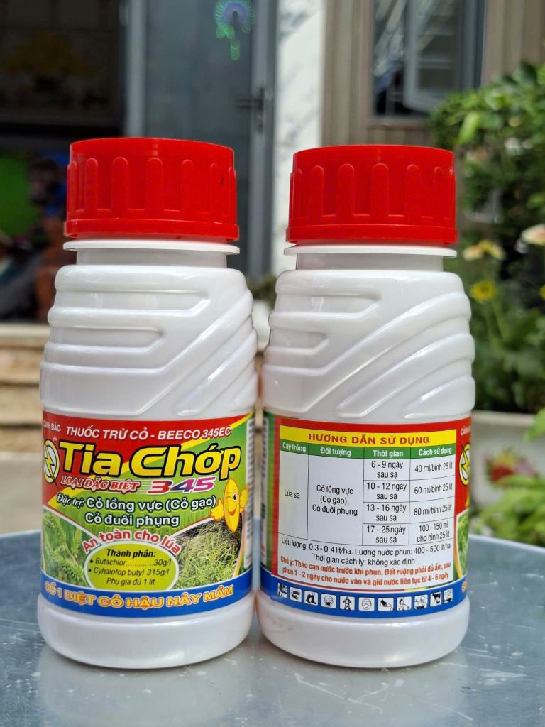 Thuốc trừ cỏ sót như trừ cỏ gạo, cỏ đuôi phụng, cỏ lồng vực và cỏ chác lác trên ruộng lúa