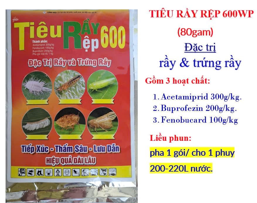 (25gam) Chavez 600wp 25gam, diệt Rầy Cánh Trắng, Bọ Trĩ dưa hấu, Rầy Xanh, Rệp sáp, Rệp muội, rệp vảy, muỗi hành ( Acetamiprid, Buprofezin, Fenobucard)