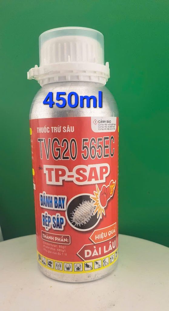(450ml) Chai TP SAP 450ml, 565EC: đặc trị mạnh rệp sáp, rầy xanh, rầy phấn trắng, bọ trĩ, muỗi hành, mọt đục cành, chết kiến