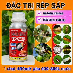 TVG 20 565EC: Trừ rệp sáp, sâu tơ, sâu vẽ bùa, nhện đỏ, sâu lông, sùng hà khoai lang, bọ hà khoai lang