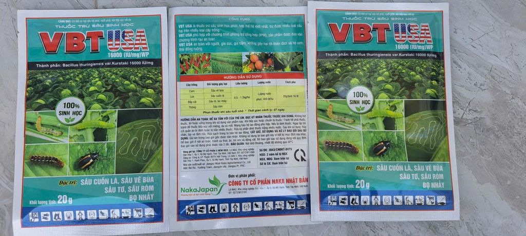 THUỐC TRỪ SÂU SINH HỌC VBT USA 20G
