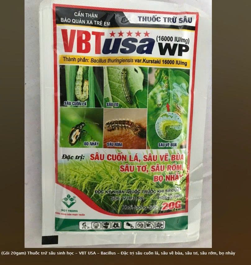 THUỐC TRỪ SÂU SINH HỌC VBT USA 20G