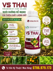 (Chai 1L)  Phân bón lá hữu cơ - Vi sinh - Đa lượng VS THAI: nuôi dưỡng rễ mạnh, cải thiện chất lượng đất.