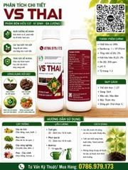 (Chai 1L)  Phân bón lá hữu cơ - Vi sinh - Đa lượng VS THAI: nuôi dưỡng rễ mạnh, cải thiện chất lượng đất.