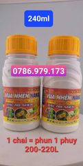 Siêu Nhện 240ml, 450ml, Vua nhện Naka Calicydan 150 EW: trị nhện đỏ, nhện gié, nhện lông nhung và gây ung trứng, mát cây, mát bông