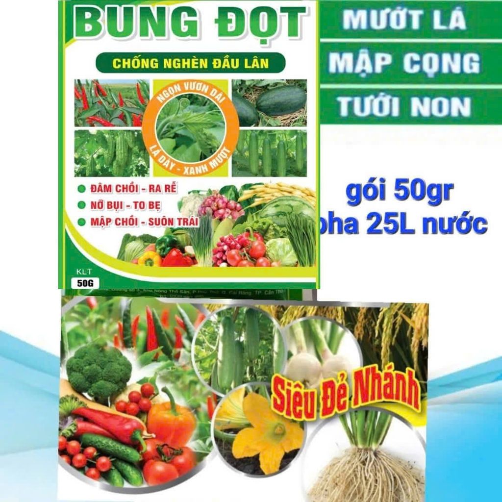 Bộ đôi kích lớn trái, không làm suy cây, giúp to trái dưa leo, to trái dưa hấu, giúp ớt nặng ký và giúp chống nghẽn đầu lân trên rau màu
