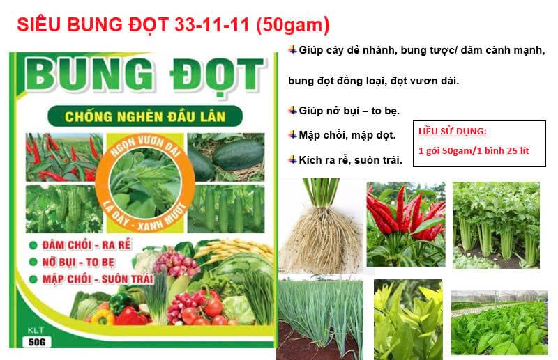 Bộ đôi kích lớn trái, không làm suy cây, giúp to trái dưa leo, to trái dưa hấu, giúp ớt nặng ký và giúp chống nghẽn đầu lân trên rau màu
