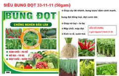 Bộ đôi kích lớn trái, không làm suy cây, giúp to trái dưa leo, to trái dưa hấu, giúp ớt nặng ký và giúp chống nghẽn đầu lân trên rau màu