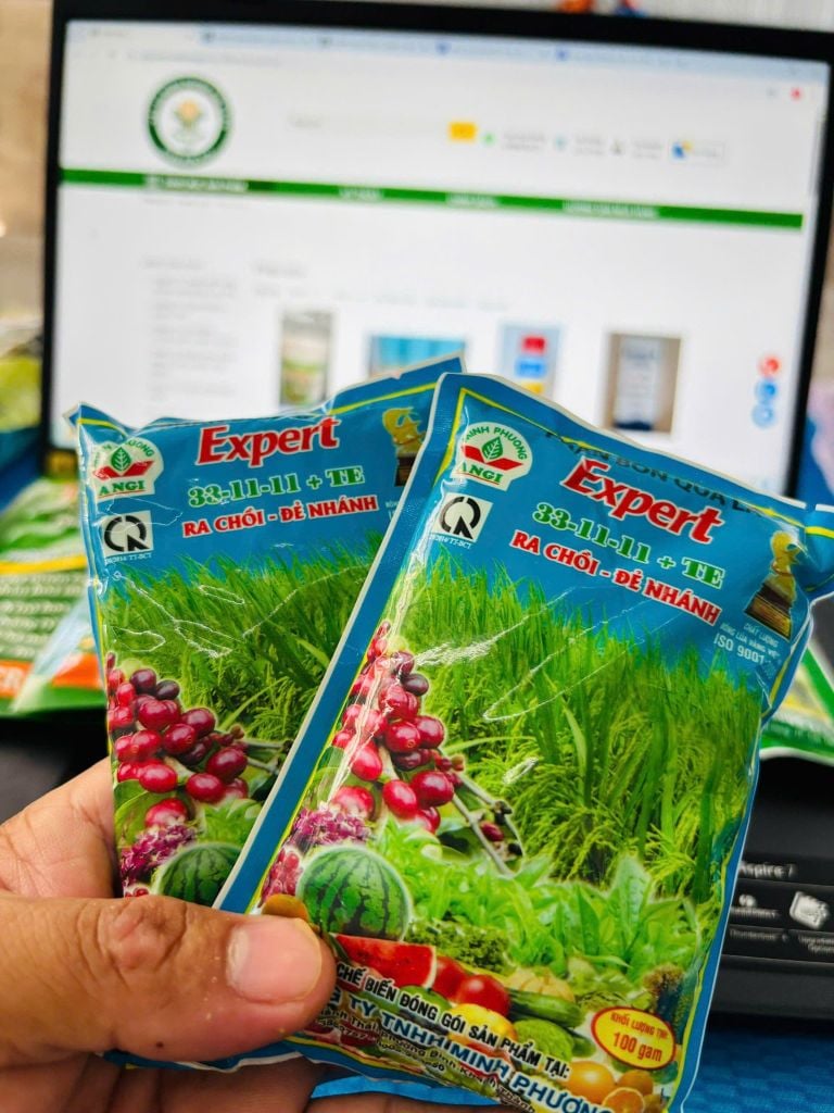 ( 100gam) Phân bón lá EXPERT 33 - 11 - 11 + TE: giúp xanh lá, bung chồi, đẻ nhánh, phát đọt, mập chổi, bung tược, ra rễ mạnh