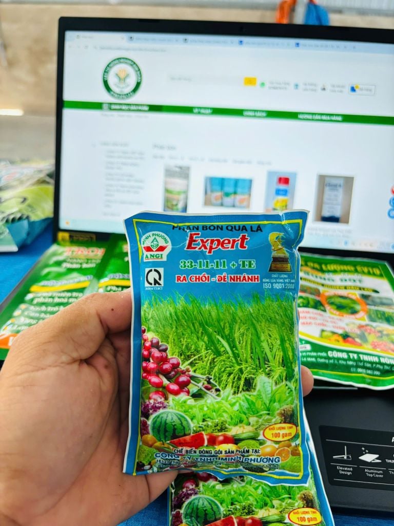 ( 100gam) Phân bón lá EXPERT 33 - 11 - 11 + TE: giúp xanh lá, bung chồi, đẻ nhánh, phát đọt, mập chổi, bung tược, ra rễ mạnh