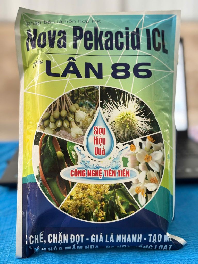 Bộ Tạo Mầm Sầu Riêng Nghịch Vụ 2025, Siêu Lân Đỏ 1L, Gói 10-60-10 1kg & Gói Lân 86 1kg Nova