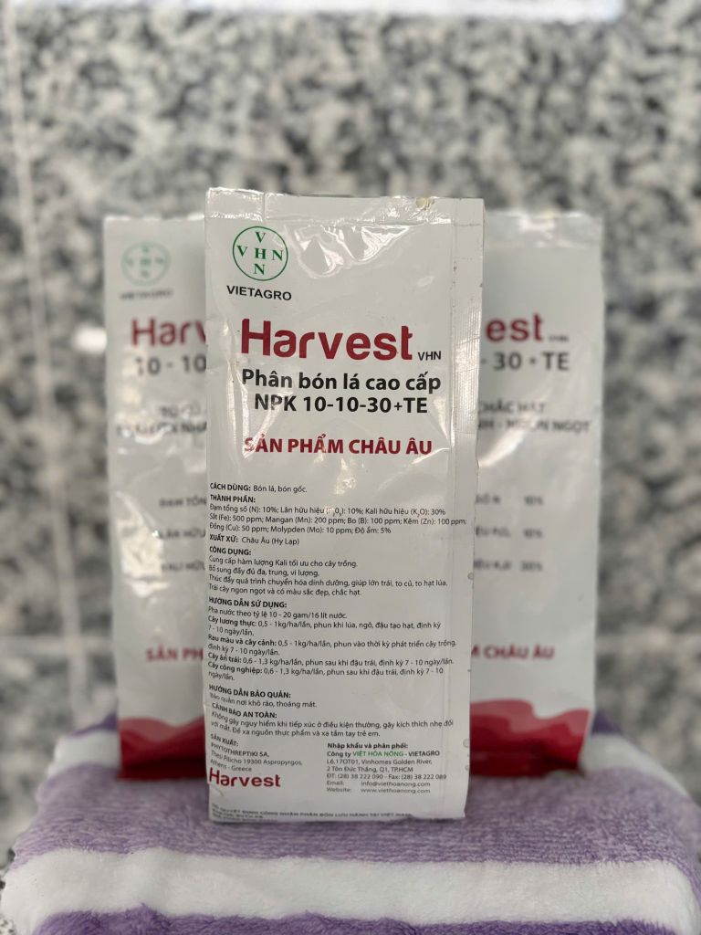 [Phân bón lá, bón gốc] Harvest 10-10-30+TE  500gram to củ, chắc hạt, trái lớn nhanh, ngon ngọt