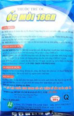 Thuốc trừ ốc bưu vàng, ốc sên, ốc ma, ốc hương - hiệu SIÊU DIỆT ỐC, NP SNAILIDCIDE 700WP, thuốc rãi diệt ốc bưu vàng - Ốc Mồi 18gr 800gam diệt ốc bưu vàng, diệt ốc sên, diệt cả ốc nhỏ và ốc lớn