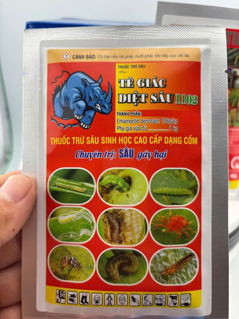 Combo quét sạch rầy xanh, bọ trĩ, rầy nhớt, rầy mềm, rầy phấn trắng, sâu xanh, sâu ăn đọt trên cây dưa leo, dưa hấu, khổ qua,ớt cùng combo sản phẩm AT Army+Tiêu rầy rệp+ Siêu sâu 1102
