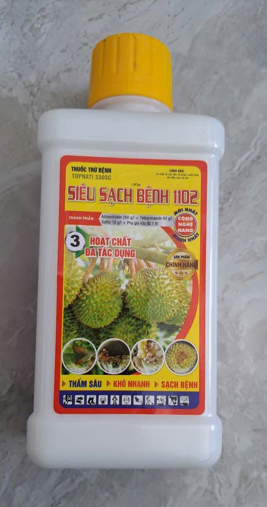 Combo thuốc phòng trừ thối trái sầu riêng, không nóng trái, thuốc không bám trái