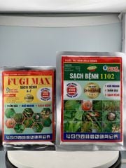 Thuốc trừ bệnh thối ngó cây sen, thối lá và thối rễ sen: Fugi max 25g và Sạch bệnh 1102 50g VÀ Poner 10gam